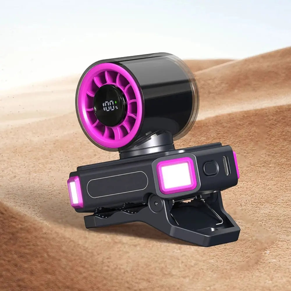 Portable Clip-On Turbo Fan – High Airflow Handheld Blower