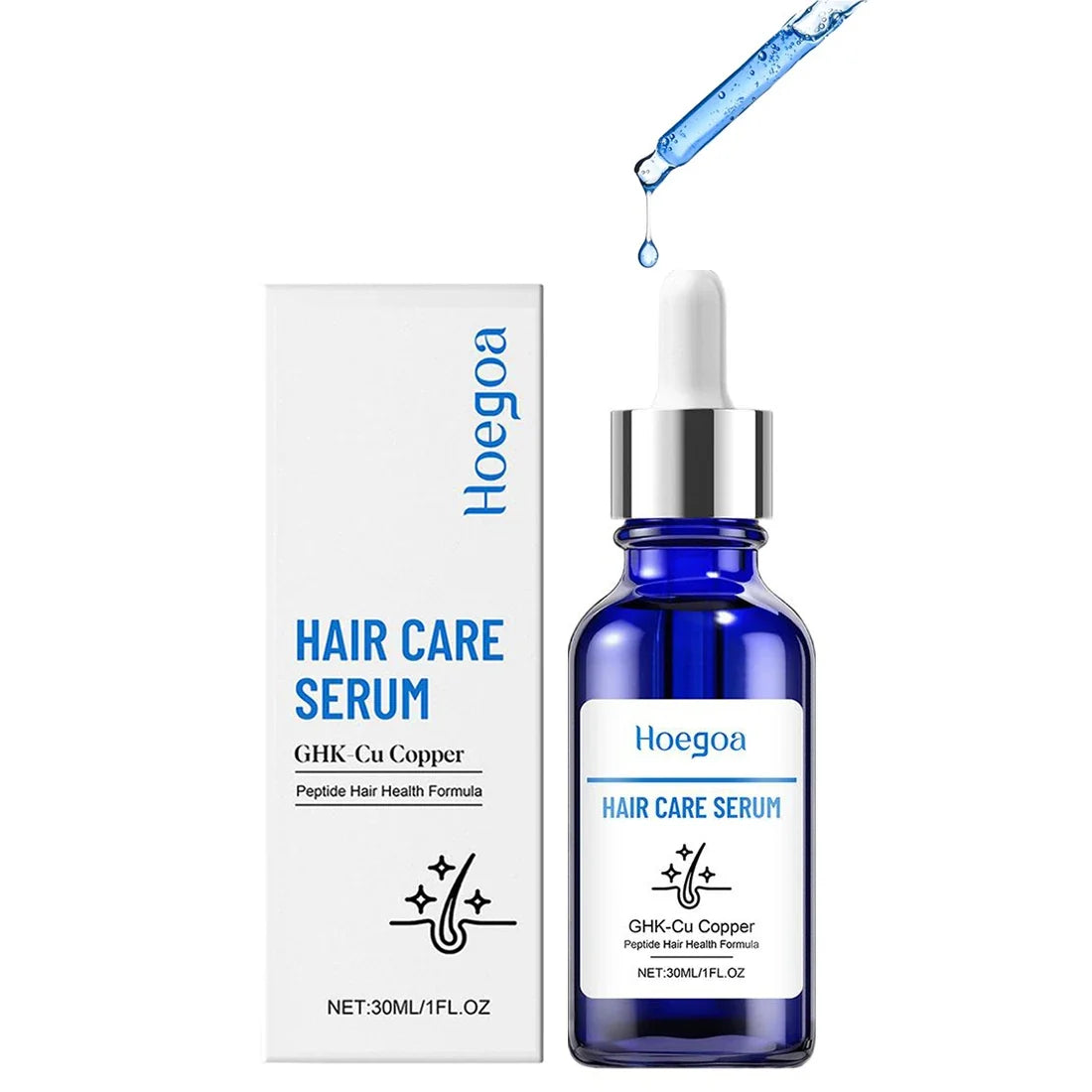 GHK-Cu Copper Peptide Hair Growth Serum 30ml | Thicker Hair