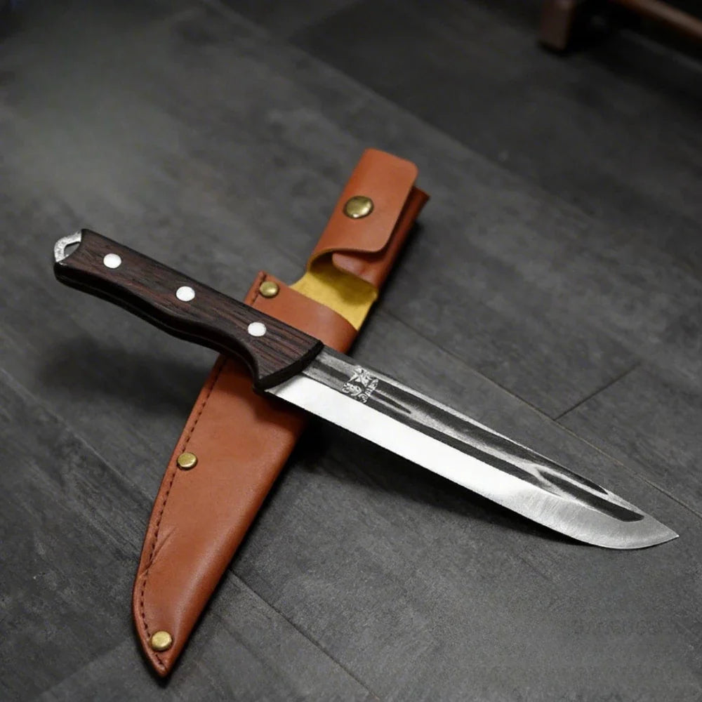 PLYS Hand-Forged Boning Knife – 14.8" Stainless Steel Butcher