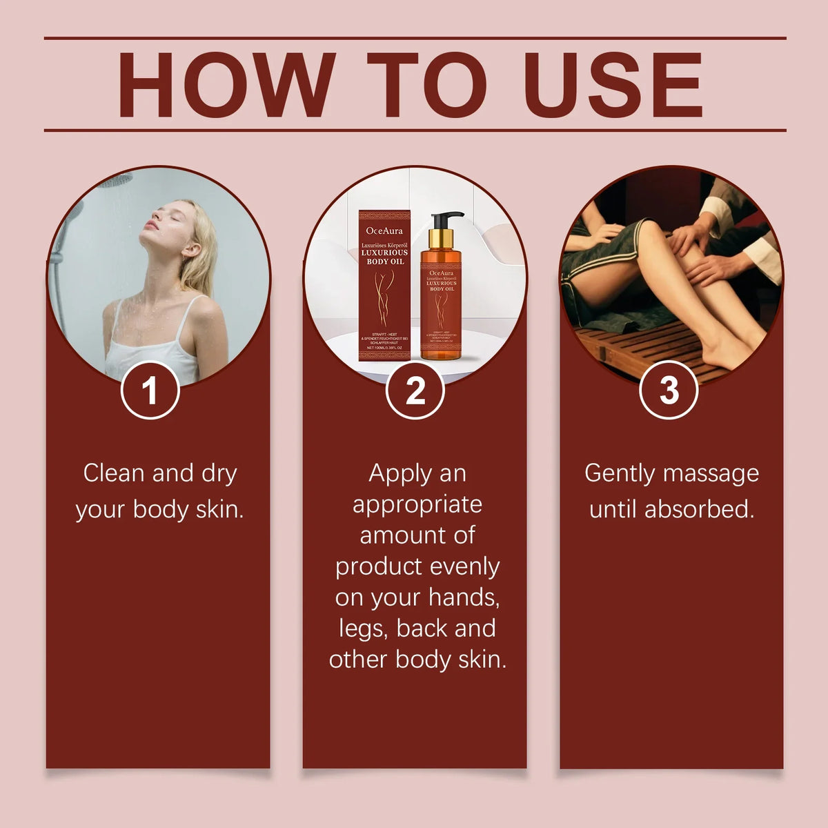 OceAura Firming Body Oil – Skin Tightening & Elasticity 100ml