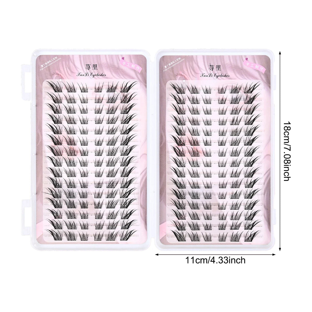 DIY Cluster False Eyelashes Fox-Style Natural Volume 8-12mm