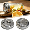 304 Stainless Steel Wide Mouth Mason Jar Lid – Leakproof