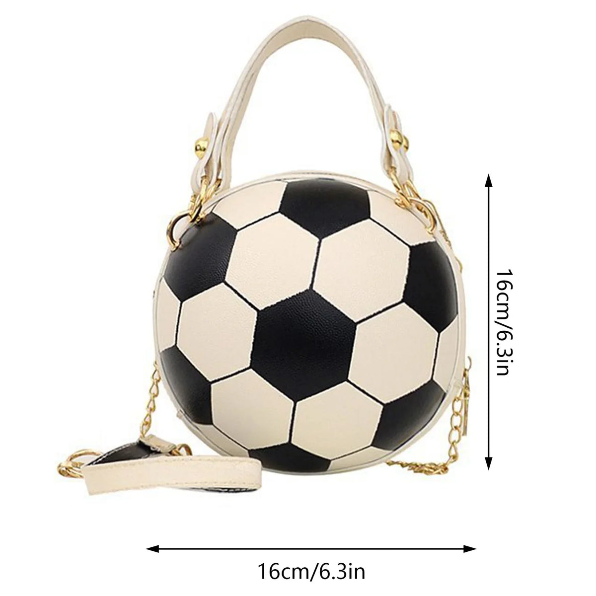 Novelty Basketball Purse – PU Leather Round Shoulder Bag Women