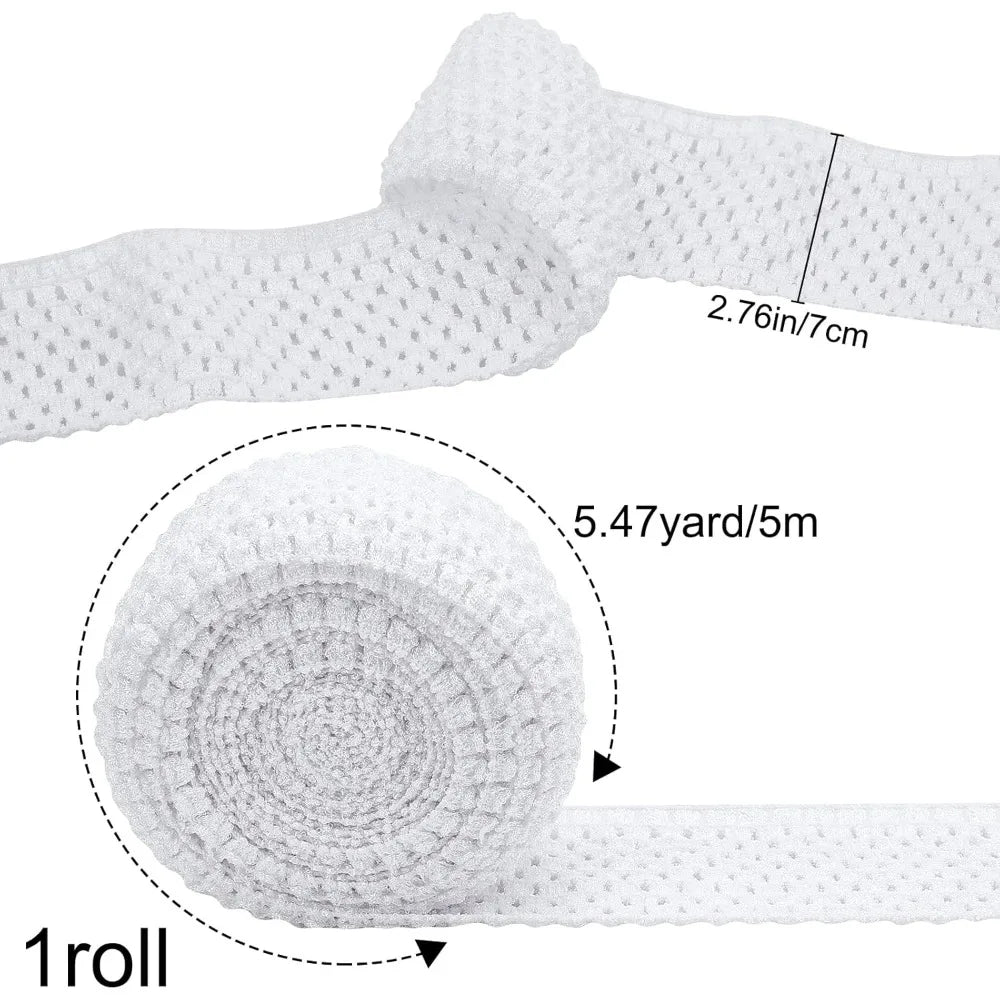 5M Elastic Crochet Headband Ribbon – Soft Polyester Hair Craft