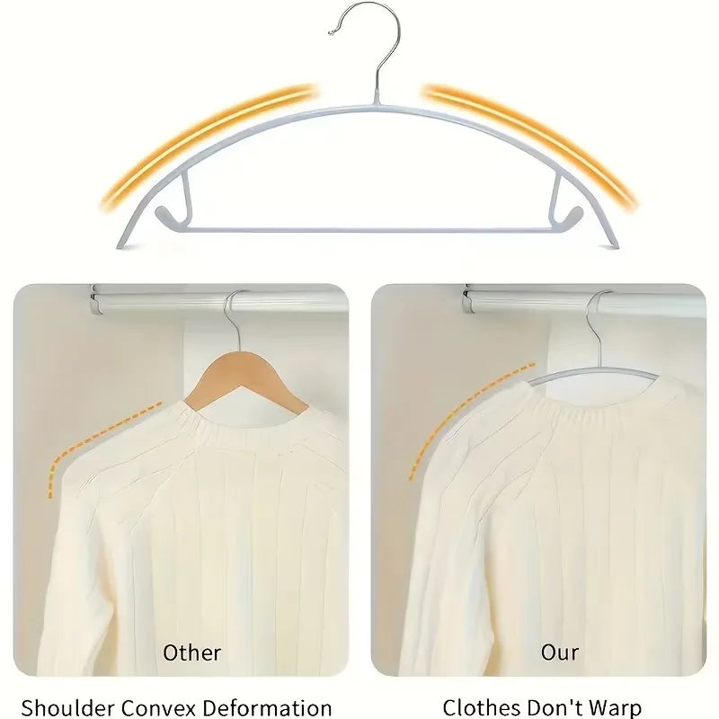 Non-slip Hangers Anti-shoulder Bump Arc Design Clothes Hanger Laundry