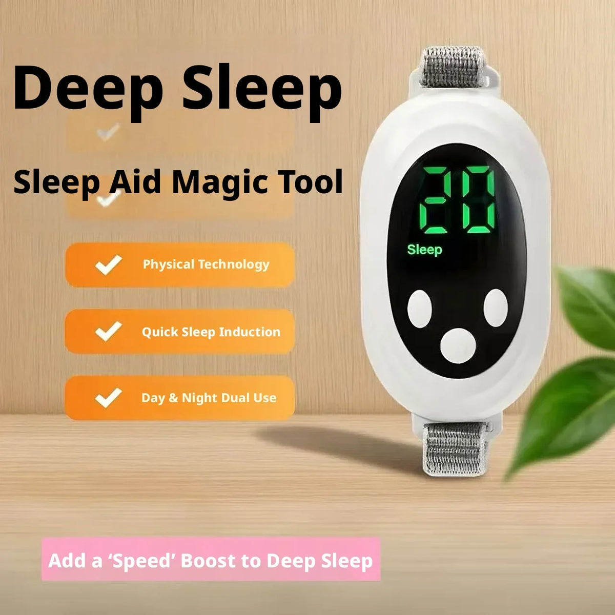 Handheld Microcurrent Sleep Aid Device | 20-Level EMS Relaxation