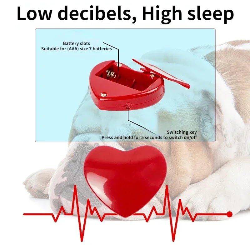 Heartbeat Plush Dog Snuggle Toy | Calming Comfort Companion