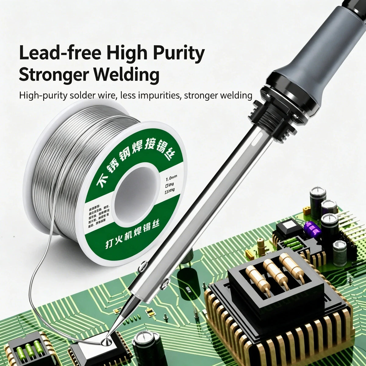 Rosin Core Solder Wire 1.0mm No-Clean Flux 2% | 20g 50g 100g