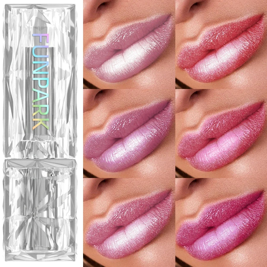 FUNPARK Metallic Glitter Lipstick – 7 Shades | Hydrating Finish