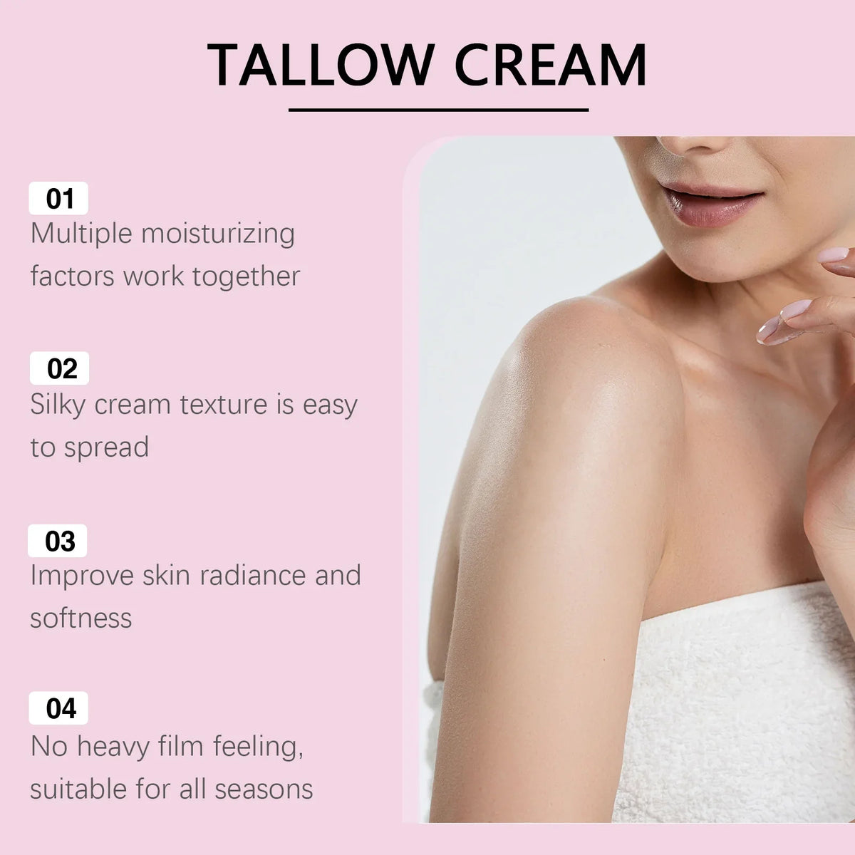 OceAura Rose & Milk Body Moisturizing Cream | 100–500g