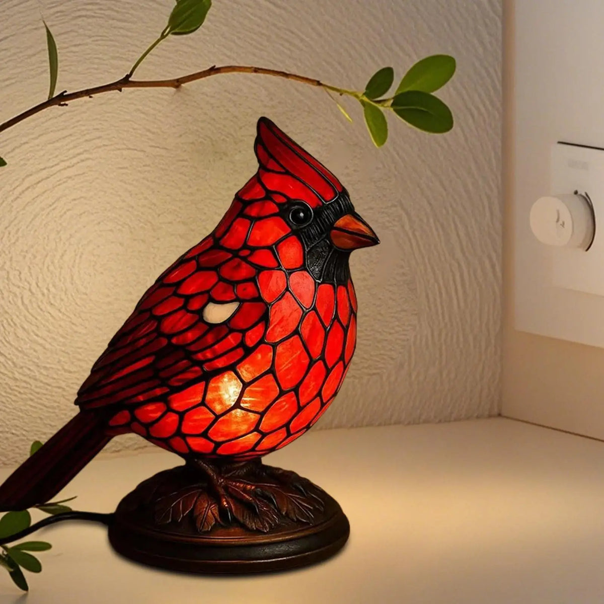 Bird Desk Lamp Resin Lamps Home Decor Art Decoration Tabletop Light