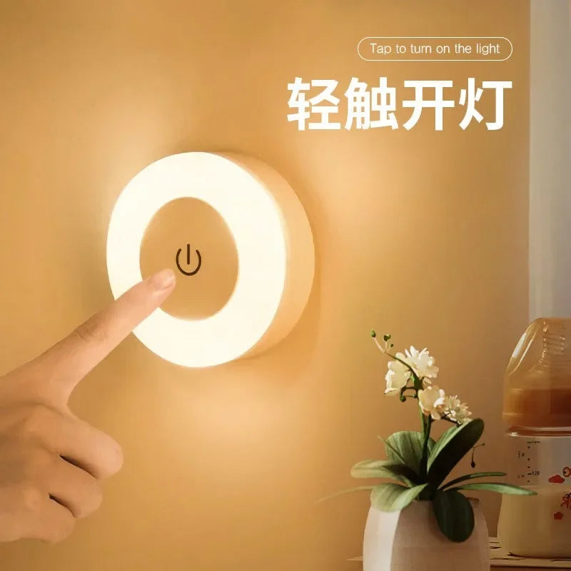 Mini LED Night Light | Rechargeable Wireless Wall Mood Lamp