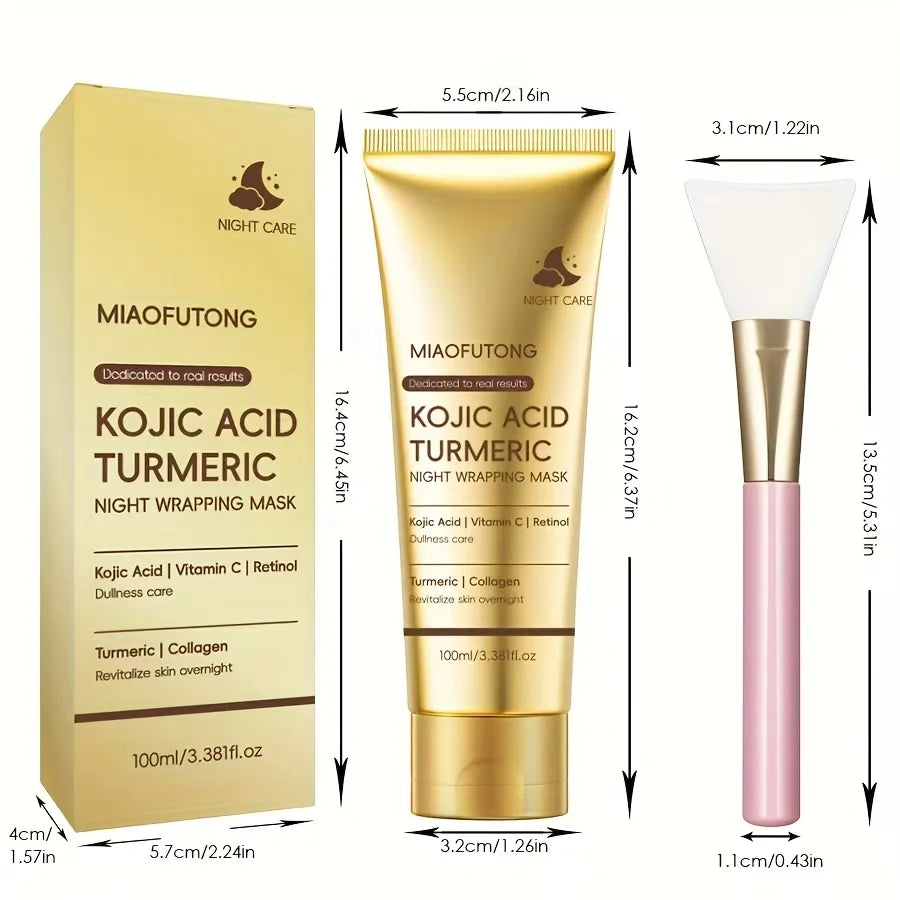 Kojic Acid Turmeric Overnight Peel Off Mask – Brightening & Firm