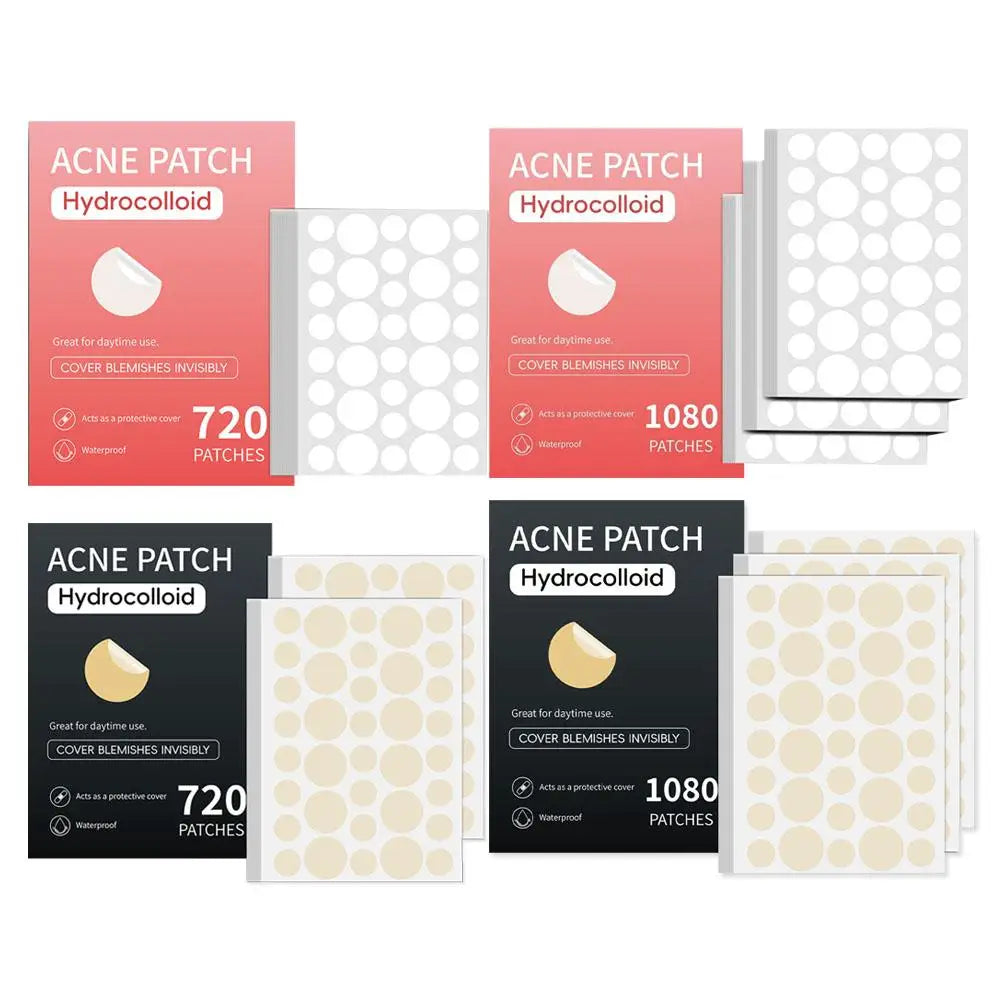 Invisible Hydrocolloid Pimple Patches 360/720/1080 Count