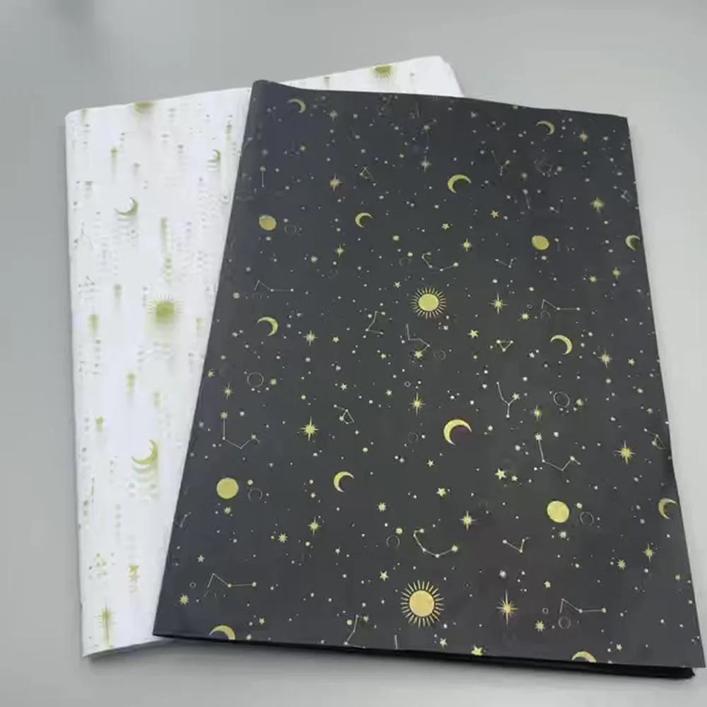 20 Sheets Starry Sky Tissue Paper Stars Moon Constellations Pattern