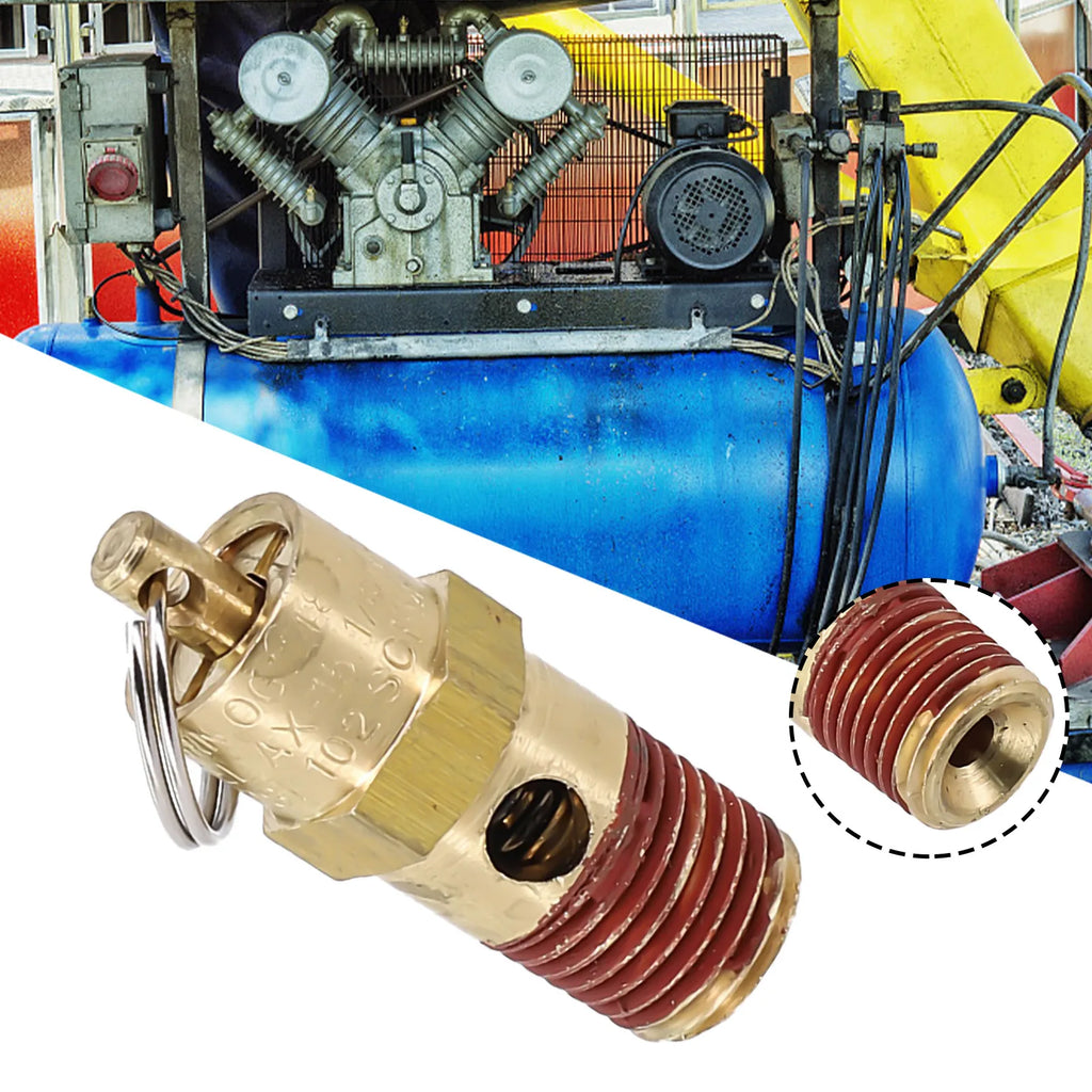 1 4 NPT 125 PSI Air Compressor Safety Relief Pressure Valve Tank OUT