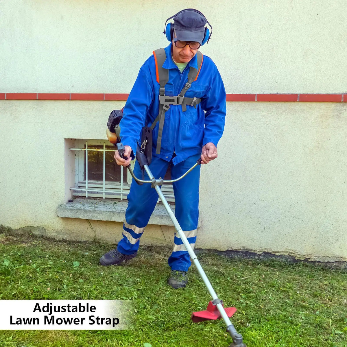 Adjustable Padded Weedeater Harness – Brush Cutter Strap