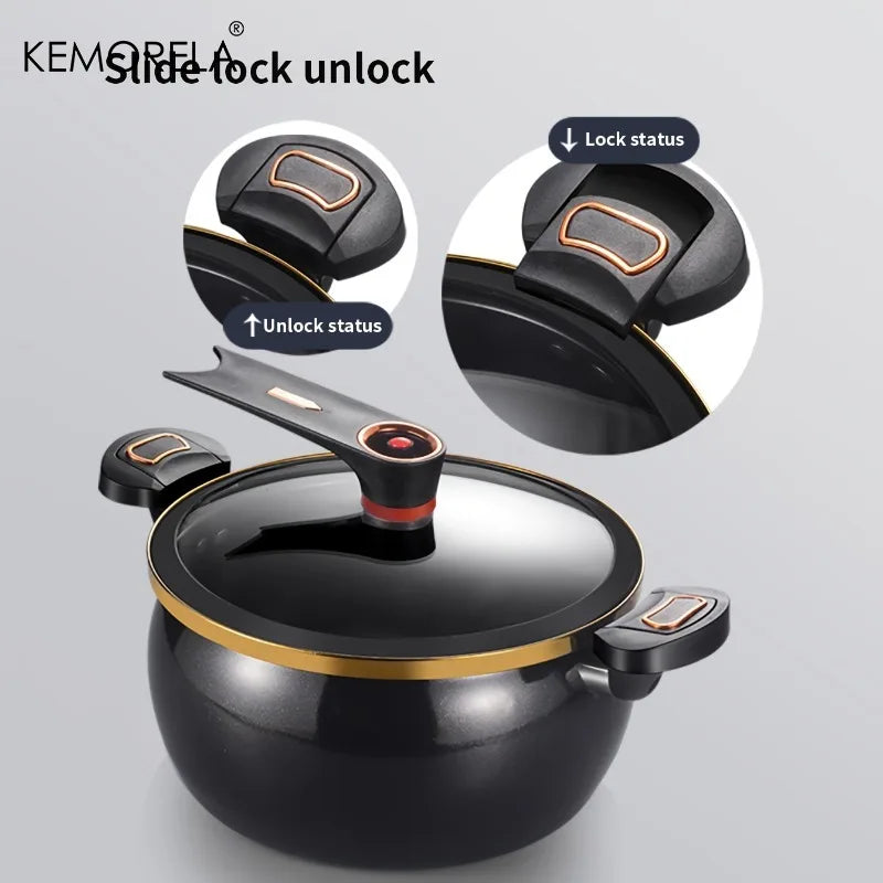 KEMORELA 7L Non-Stick Soup Pot 26cm – Induction & Gas Stove