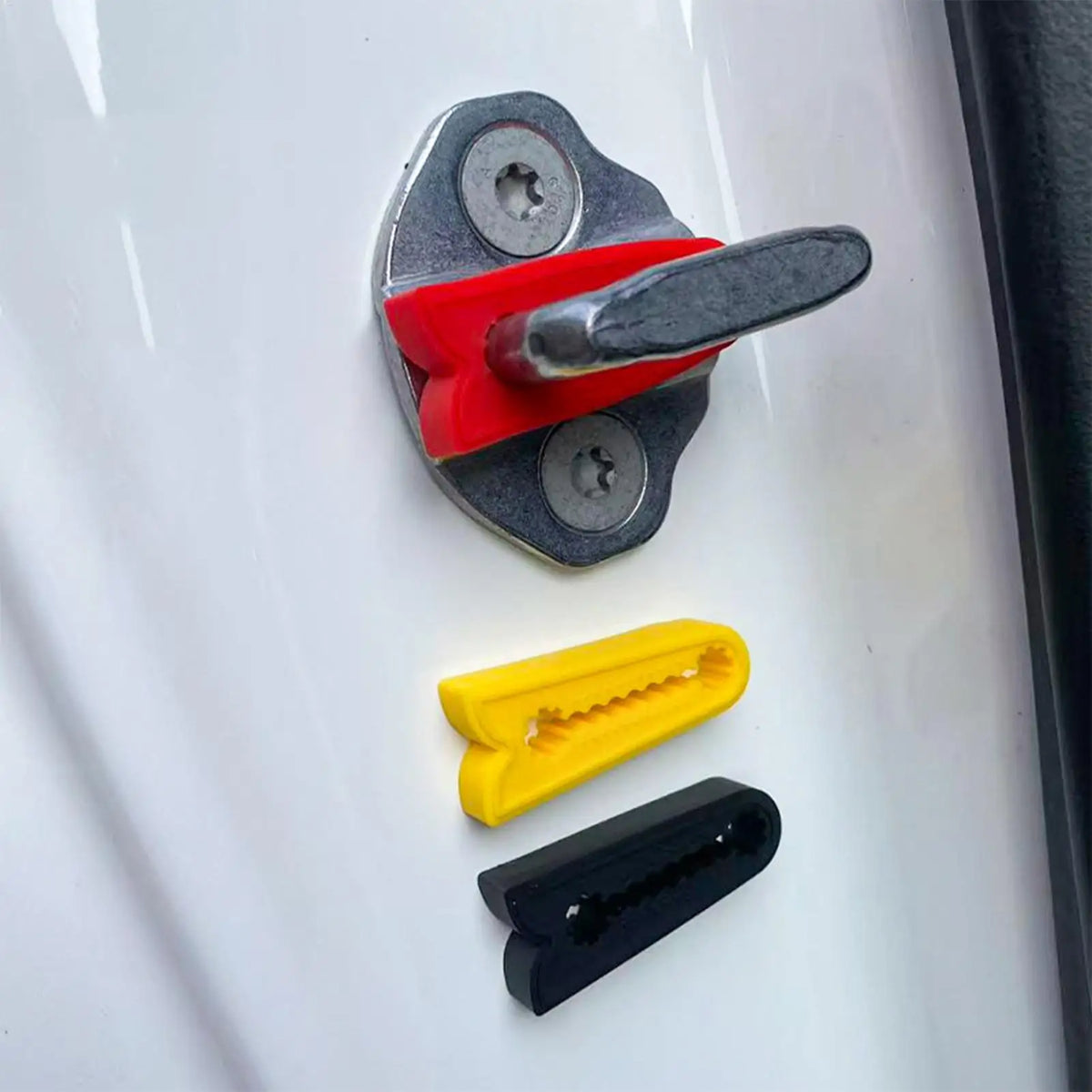 4-Pack Silicone Car Door Bumper Pads – Anti-Rattle Protectors