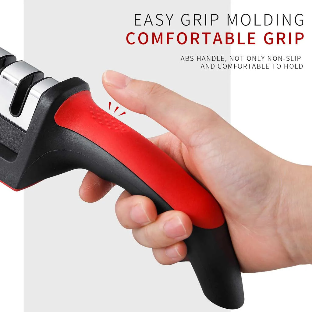 3-Stage Handheld Kitchen Knife Sharpener | Multi-Purpose Tool