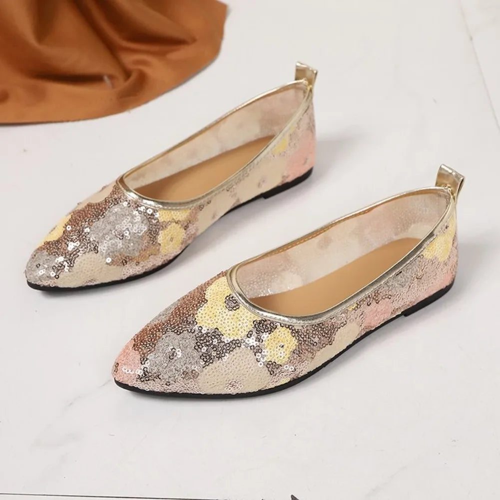 Women's Mesh Ballet Flats – Mary Jane Slip-On Loafers