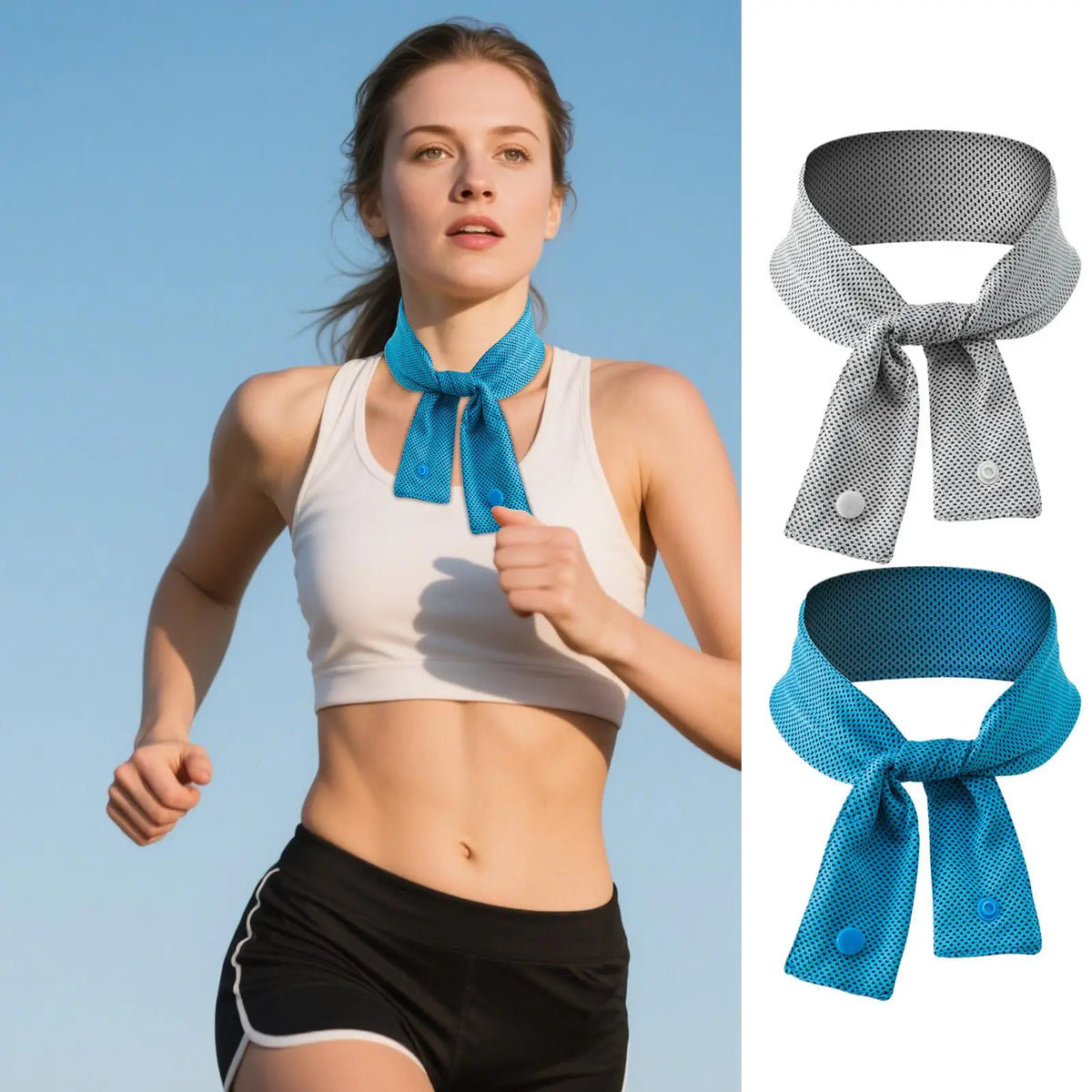 Cooling Neck Towel – Sport Scarf, Headband & Bandana