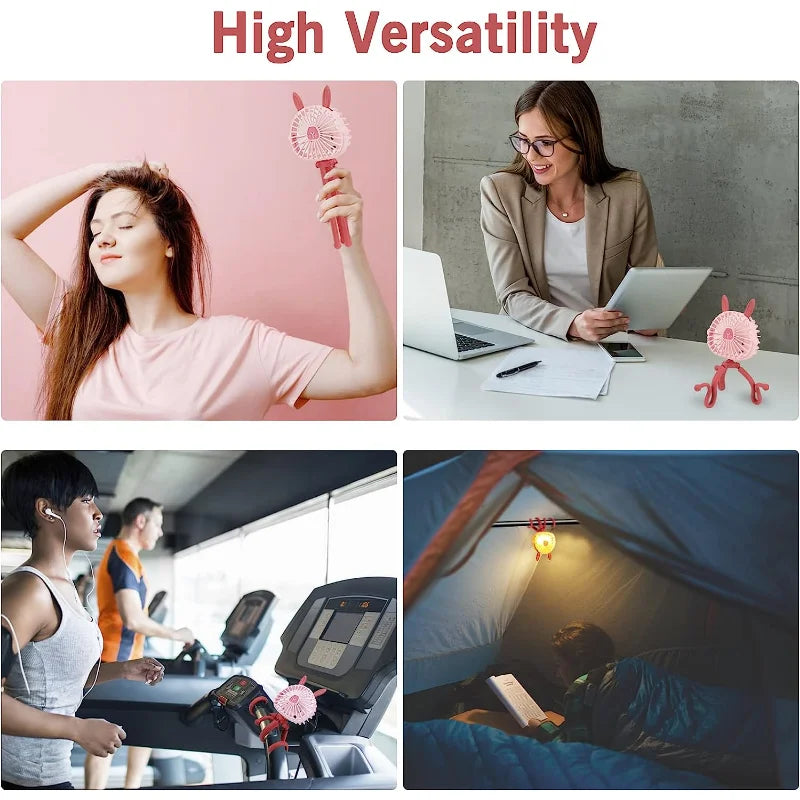 Baby Stroller Fan 360° Flexible Tripod USB Rechargeable | QIYOU