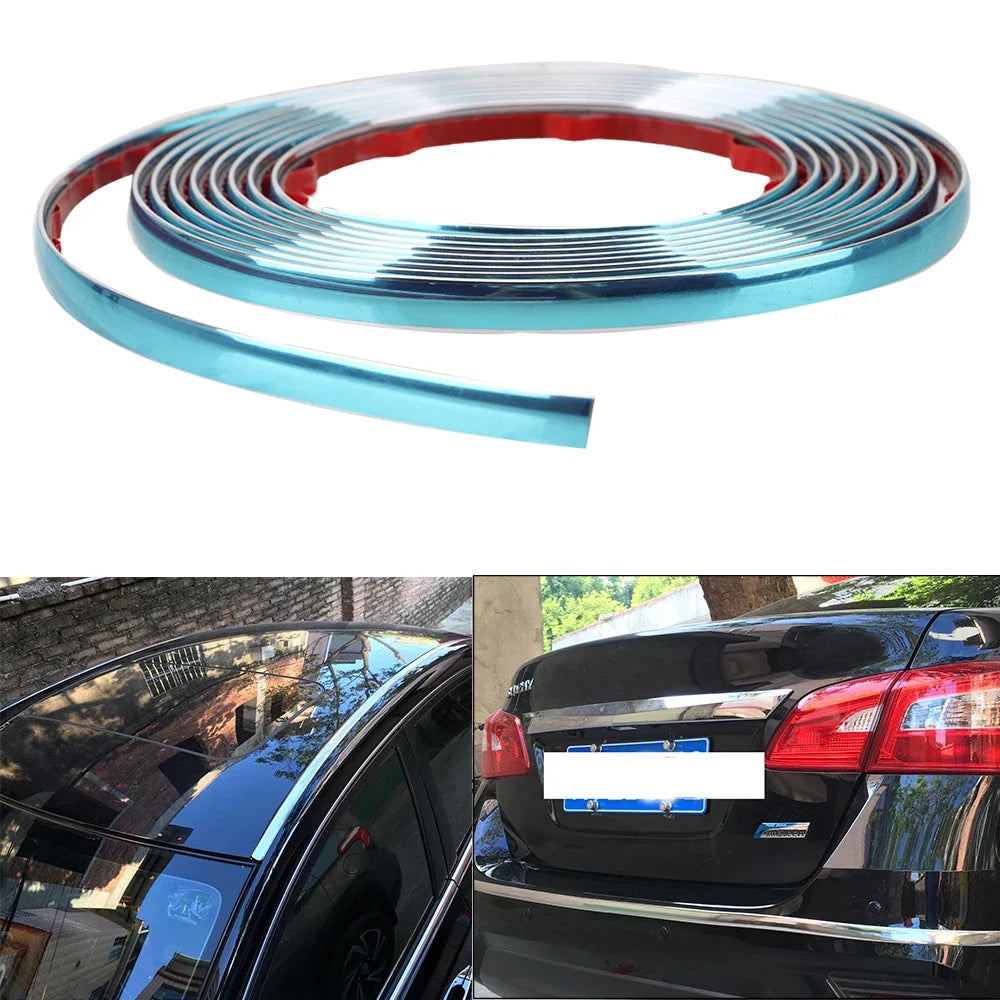 Silver Chrome Car Door Edge & Bumper Protector Strip Universal