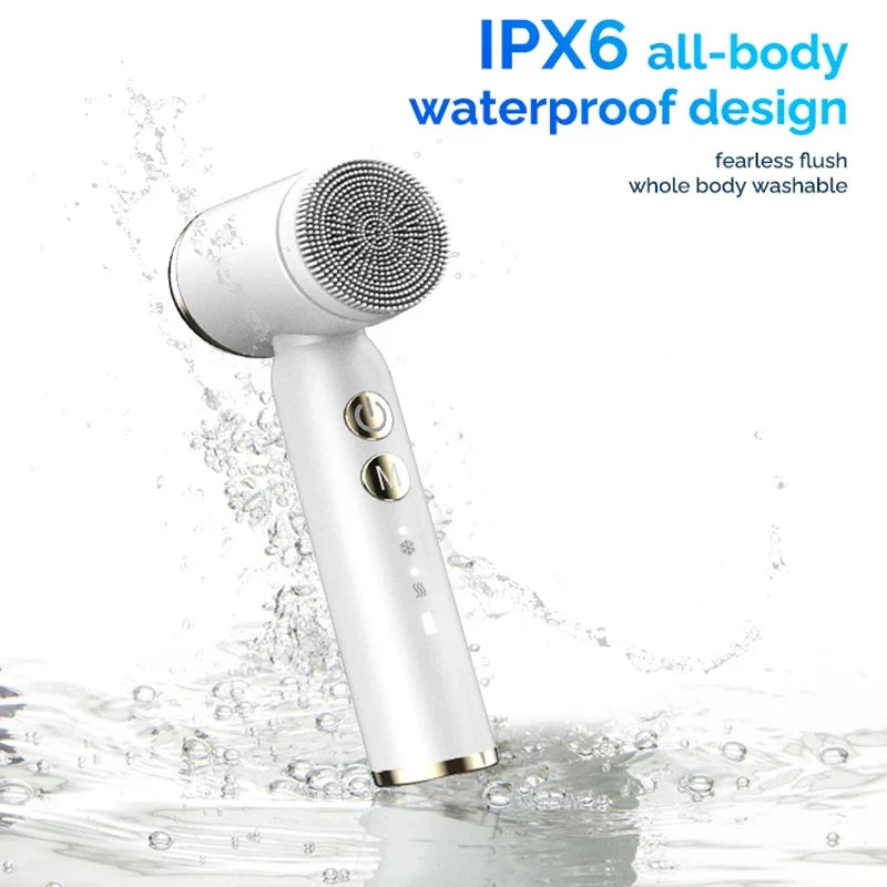 5-in-1 Electric Facial Cleansing Brush & Massage Device