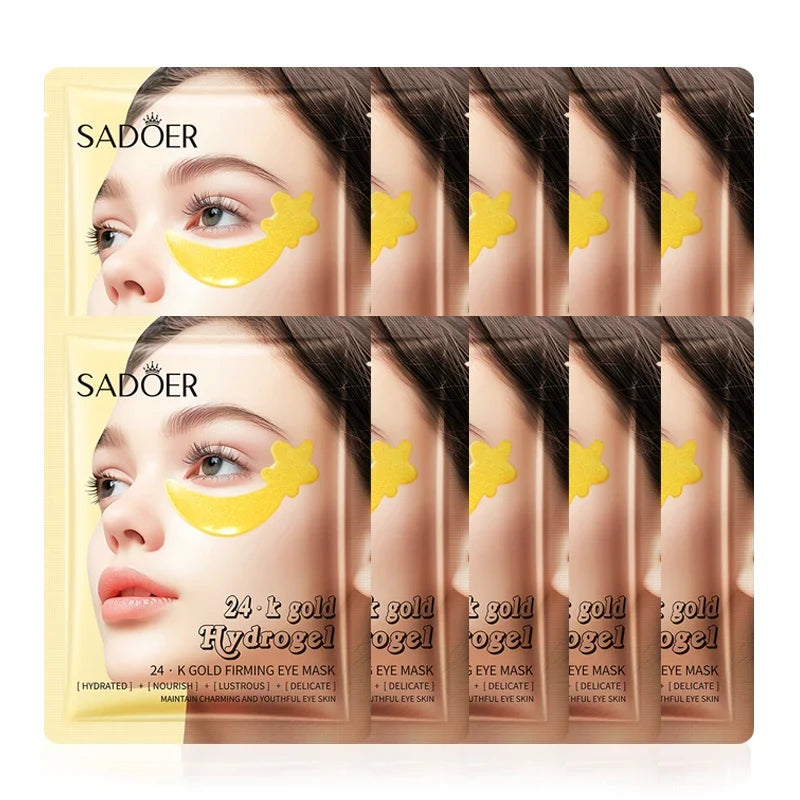 SADOER 24K Gold Collagen Eye Mask – Dark Circles & Anti-Aging