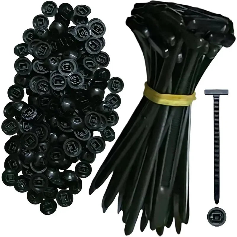 Self-Locking Nylon Zip Tie Buckle Kit – Car Bumper & Home