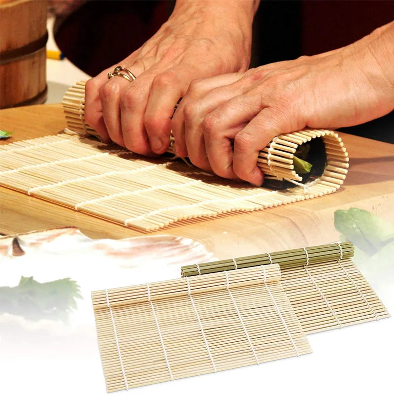 Sushi Maker Bazooka Machine Rice Mold Bamboo Rolling Mat Paddle DIY