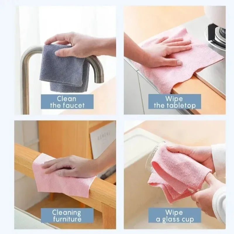 Reusable Microfiber Cloth Roll 20 Sheets | Paper Towel Replacement