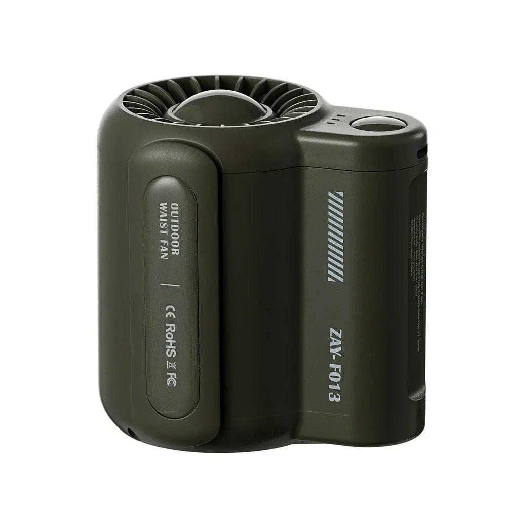 HOMEFISH Rechargeable Waist Fan – 4500mAh Personal Cooling Fan