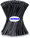Self-Locking Nylon Cable Zip Ties Set | 100–1000 Pcs