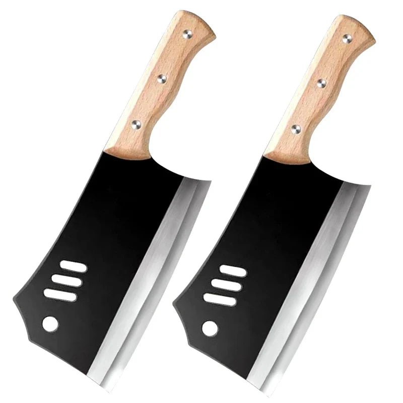 Dual-Purpose Cleaver – High Carbon Steel Kitchen Chopping Knife