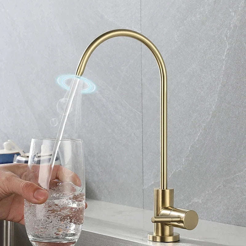 Stainless Steel Drinking Water Faucet – 1/4" Kitchen Filter Tap