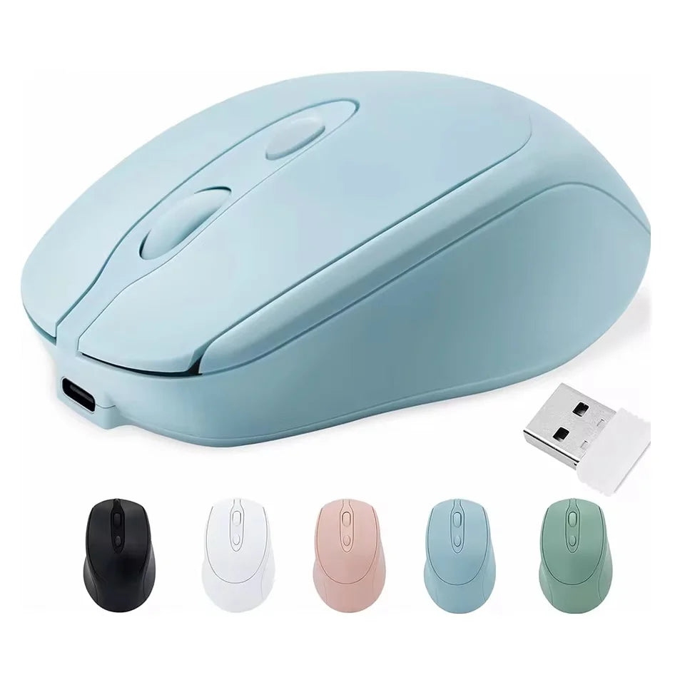 Wireless Computer Mouse Rechargeable Bluetooth-compatible USB Silent