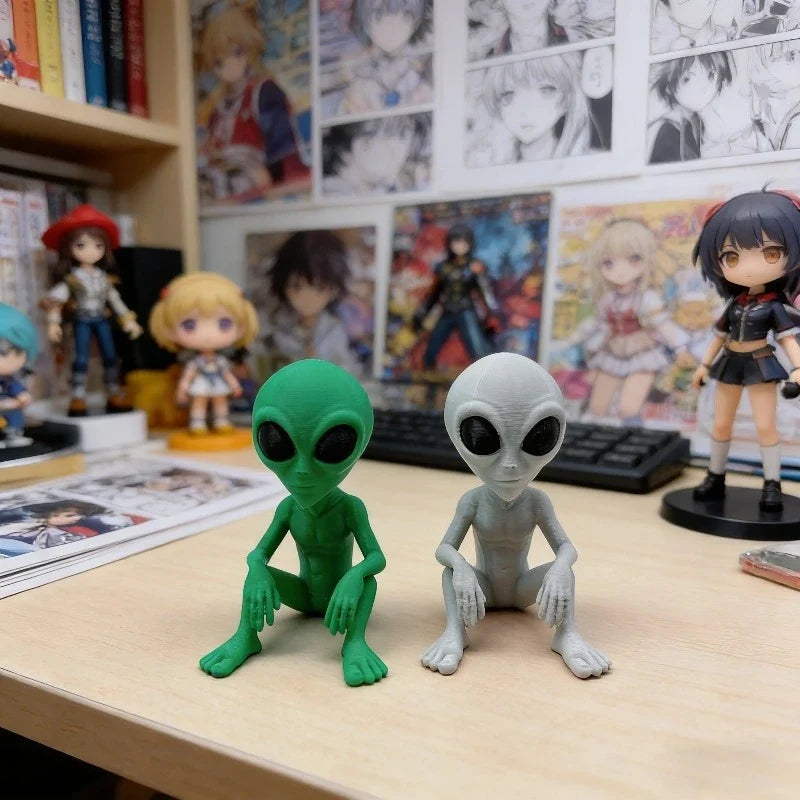 3D Printed Fantasy Alien Statues Interesting Space Decor Fun Designs