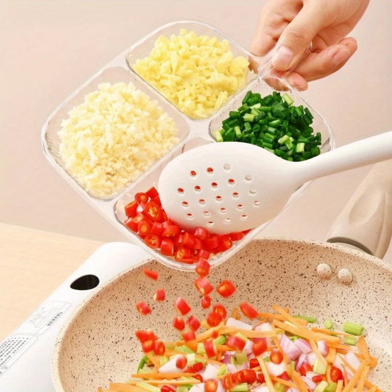 4 Grids Food Fruit Storage Box Portable Compartment Refrigerator