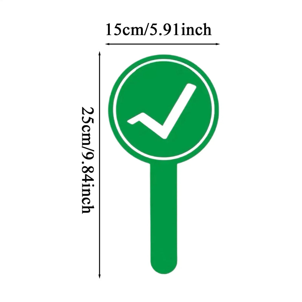 Double-Sided Yes No Voting Paddles for Classroom & Games