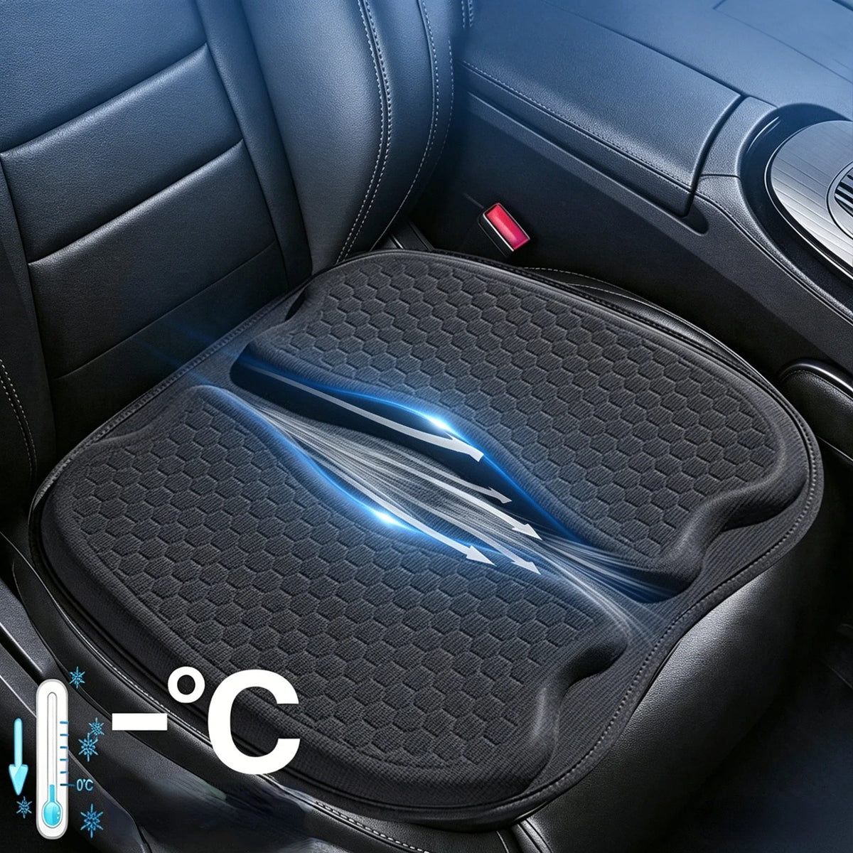 Cooling Gel Seat Cushion – Ergonomic Honeycomb Car & Office Pad
