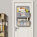 Versatile Gray Wall-mounted Storage Organizer Multi-compartment