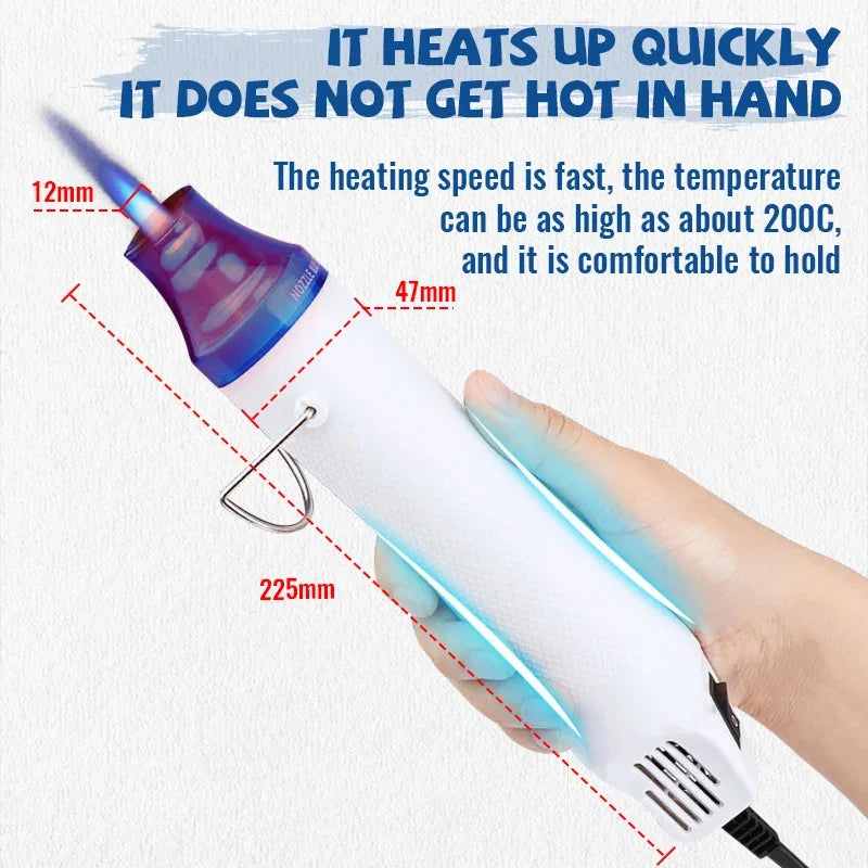 220V Air Gun Soldering Temperature Blower Electric Power Dryer DIY