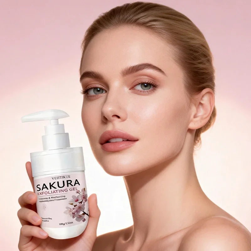 YUITIKUE Sakura Face Exfoliating Gel 100g – Gentle Daily Cleanser