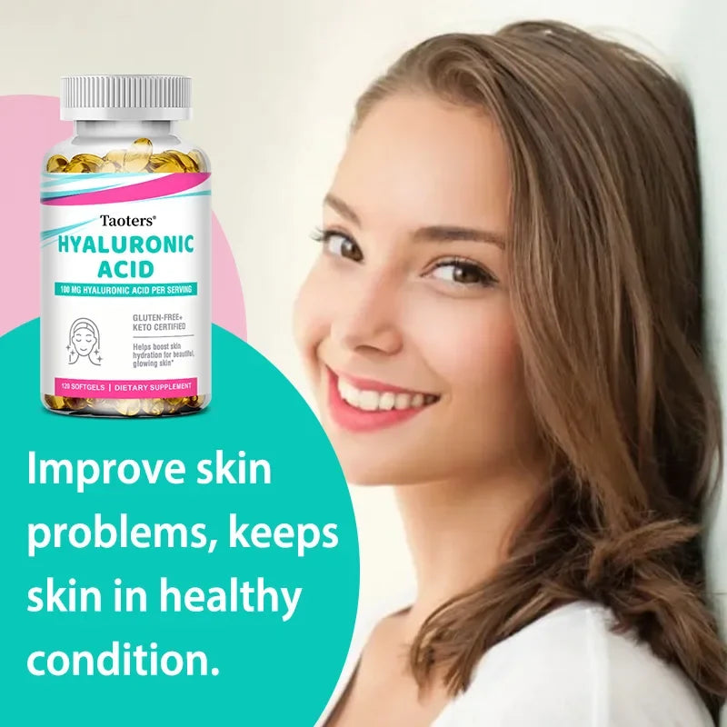 Collagen Capsules with Hyaluronic Acid & Vitamin C | Taoters