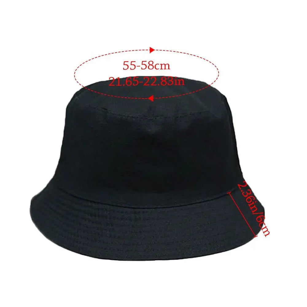 Double-Sided Bucket Hat – Foldable Wide Brim Sun Cap Unisex