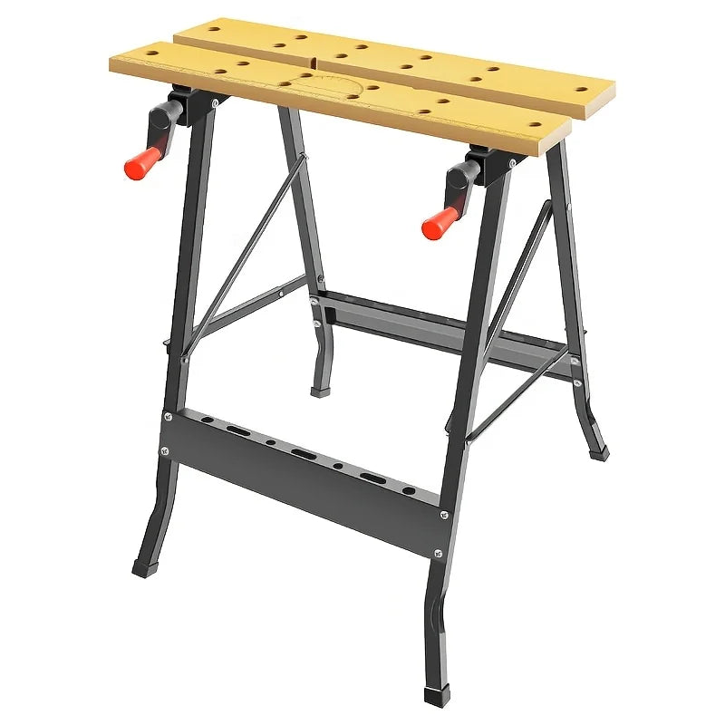 Adjustable Hardwood Workbench – DIY Workshop & Home Work Table