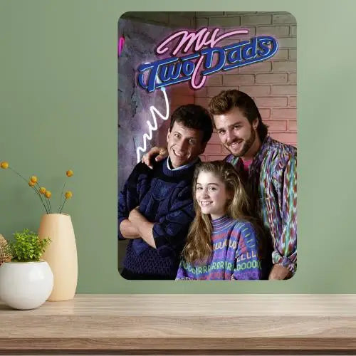 My Two Dads Classic TV Show Metal Poster Sign | Retro Wall Art