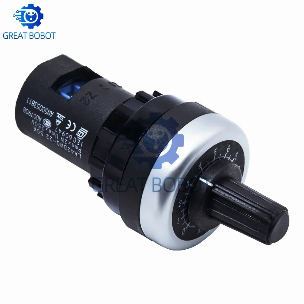 LA42DWQ-22 Rotary Potentiometer 22mm | 1K–500K for Arduino